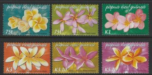 Papua New Guinea Scott 1170-1175 Flowers! MNH!