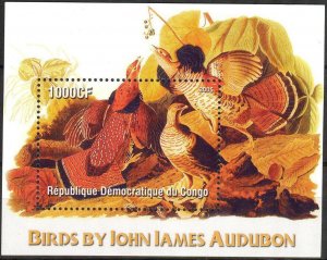 Congo 2005 Birds J. Audubon S/S MNH Cinderella !