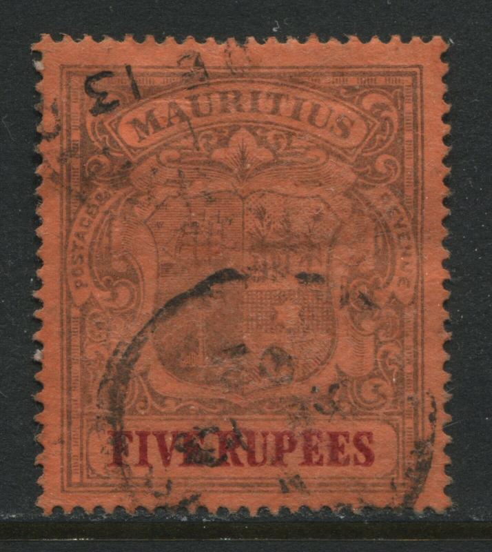 Mauritius 1902 5 rupees used