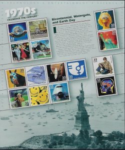 CELEBRATE THE CENTURY COMPLETE SET OF 10 MNH SHEETS - Q183 