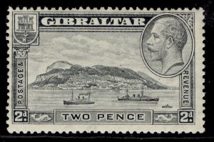 GIBRALTAR GV SG112a, 2d pale grey, M MINT. Cat £24. PERF 13½ X 14