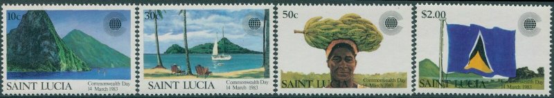 St Lucia 1981 SG633-636 Commonwealth Day MNH