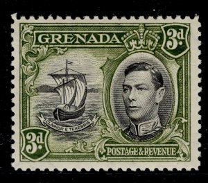 GRENADA GVI SG158, 3d black and olive-green, M MINT. Cat £21. PERF 12½