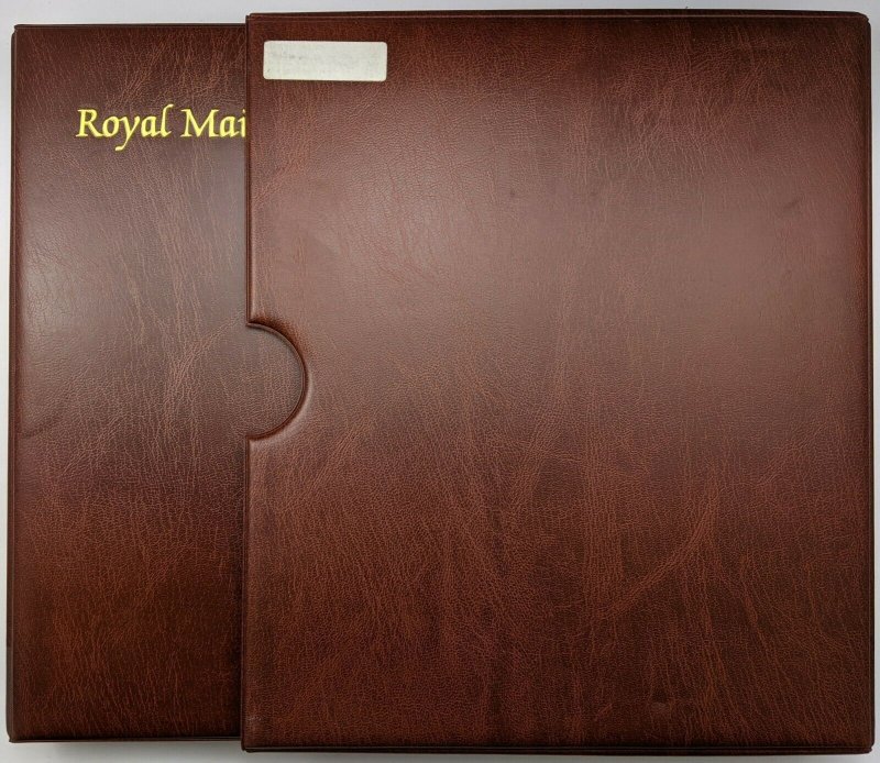 Royal Mail Presentation Packs Folder Abum In Slipcase Ring Binder & 14 Sleeves