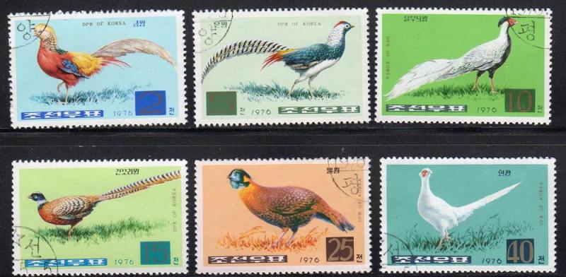 North Korea 1461-66 - Cto-nh - Pheasants / Birds (cv $1.50)