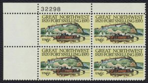 #1409 6c Fort Snelling, Plate Block [32298 UL] Mint **ANY 5=FREE SHIPPING**