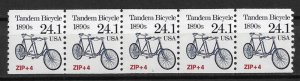 1988 USA Sc2266 24.1¢ Tandem Bicycle PNC5