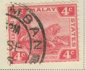Malaysia PROTECTED ST. Federated Malay States 1923 4c Very Fine Used A8P13F68-