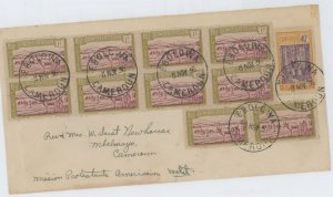 Cameroons (U.K.T.T.) 170/185 1936 Letter sent within the country from Ebolowa to M'Balmayo franked with 1c pictorial def...