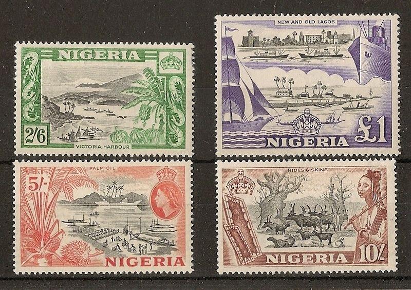 Nigeria 1953 Definitive Top Values SG77-80 Mint Cat£84 (4v)