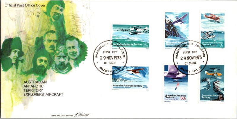 Australian Antarctic Territory, Worldwide First Day Cover, Polar, Aviation