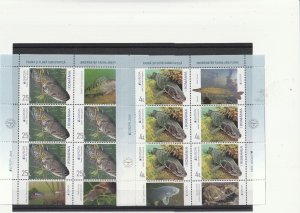 Romania STAMPS 2024 EUROPE CEPT FISH UNDERWATER FAUNA SHEETS MNH POST