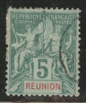 Reunion CFA Scott 37 used 1892-1905 stamp