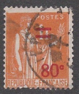 France # 333, Peace & Olive Branch,, Surcharged, Used