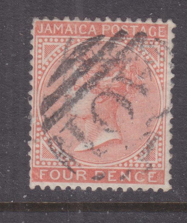 JAMAICA, 1872, CC 4d. Brown Orange, used.