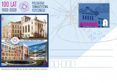 Poland 2020 Postal Stationary Postcard Stamp MNH Physics Polish Physical Society