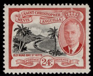 ST CHRISTOPHER, NEVIS & ANGUILLA GVI SG101, 24c black & carmine-red, M MINT.