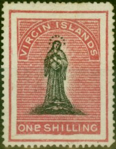 Virgin Islands 1868 1s Black & Rose-Carmine SG21 Fine Unused (3) 