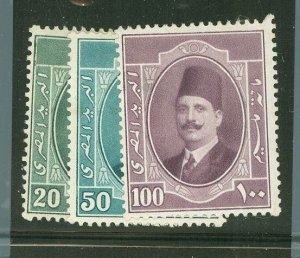 Egypt #99-101 Unused Multiple (King)