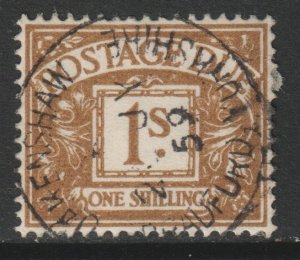 GB Scott J52 - SG D53, 1955 Edward's Crown 1/- Postage Due used