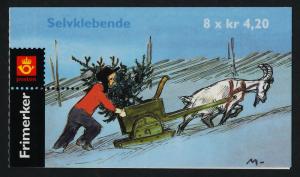 Norway 1271a Booklet MNH Comic Strips, Christmas, Animals