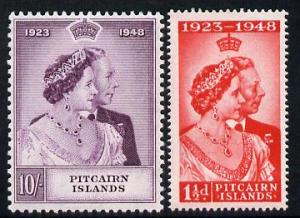 Pitcairn Islands 1949 KG6 Royal Silver Wedding perf set o...