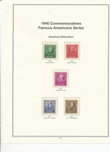 MINT USA STAMPS MOUNTED ON AMERICAN HEIRLOOM HINGELESS PAGES  (217)