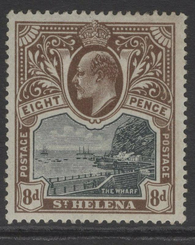 ST.HELENA SG58 1903 8d BLACK & BROWN MTD MINT