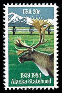 PCBstamps   US #2066 20c Alaska Statehood, MNH, (26)