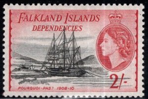 FALKLAND ISLANDS Dependencies Scott 1L29 from 1954 Ship set MH*