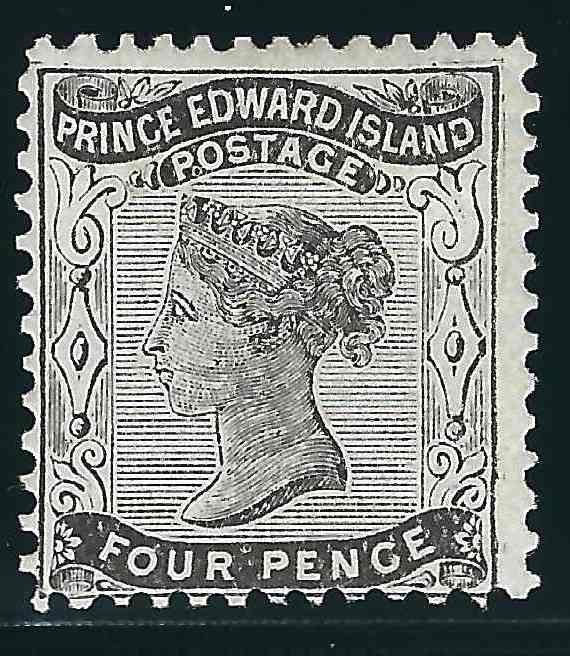 Canada Prince Edward Island 9 SG 16 4d Black MH F/VF 1862 SCV $9.00