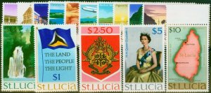 St Lucia 1970 Set of 15 SG276-289a V.F MNH