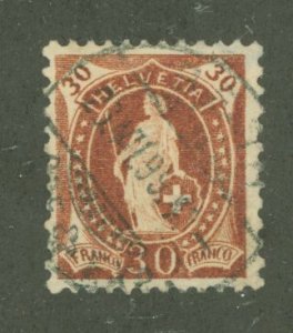 Switzerland #95c Used Single