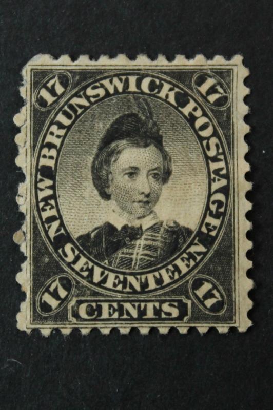 NEW BRUNSWICK #11 17c EDWARD VII PRINCE OF WALES (1860) MHH