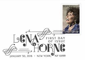 Lena Horne Black Heritage 2018 First Day Cover #022