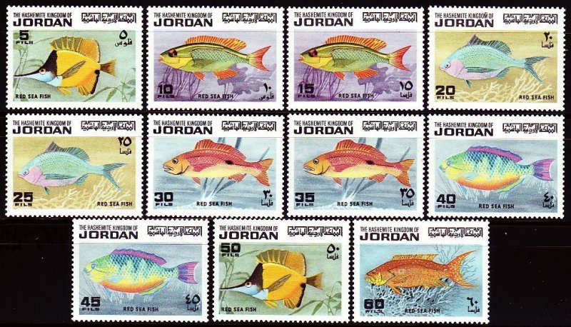 1974 Jordan 896-906 Sea fauna 38,00 €