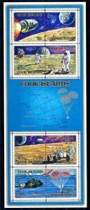 [64616] Cook Islands 1972 Space Travel Weltraum Souvenir Sheet MNH