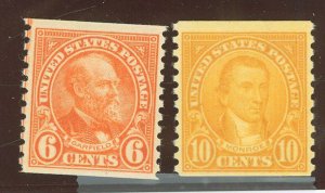 United States #723/603 Unused Multiple