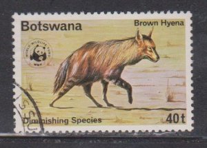 BOTSWANA Scott # 186 Used - Brown Hyena - Diminishing Species