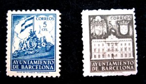 SPAIN/MUNICIPAL, BARCELONA - LOCAL POSTAGE - ca 1940