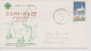 Scout Cachets #1052 – Columbia District Camp-O-Ree 1958 – Levy 58-37