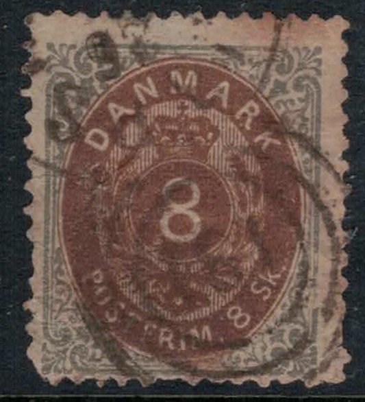 Denmark #19 tear  CV $75.00