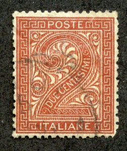 Italy, Scott #25, Used