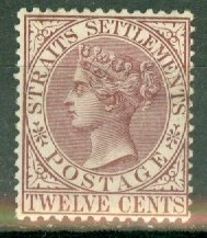 IO: Straits Settlements 52 mint CV $87.50