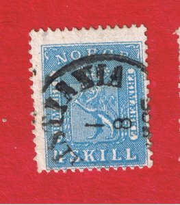 Norway #8  F-VF used   Coat of Arms   Free S/H