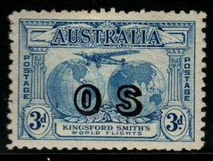 AUSTRALIA SGO124 1931 3d BLUE OFFICIAL MTD MINT