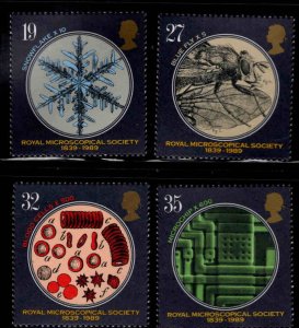 Great Britain Scott 1285-1288 MNH** Microscopy set