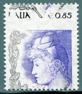 Woman in art € 0.85 variety value above and ALIA instead of ITALY