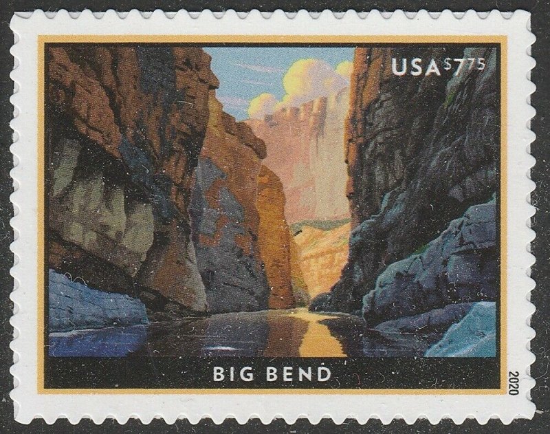 US 5429 Priority Mail Big Bend $7.75 single (1 stamp) MNH 2020