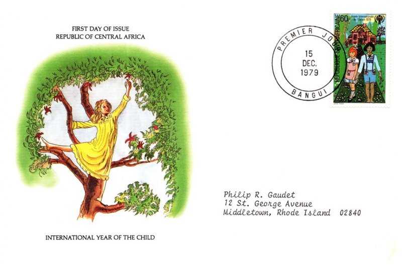 Central African Republic, Worldwide First Day Cover